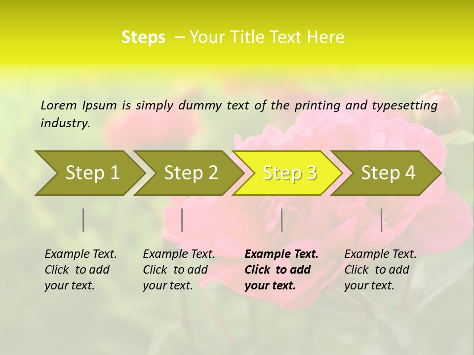 Arrangement Bunch Petal PowerPoint Template