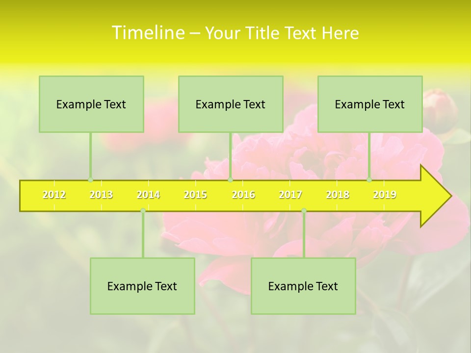 Arrangement Bunch Petal PowerPoint Template