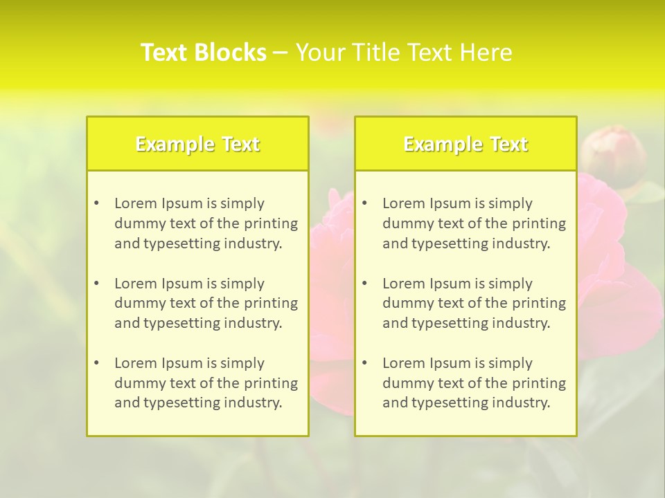 Arrangement Bunch Petal PowerPoint Template