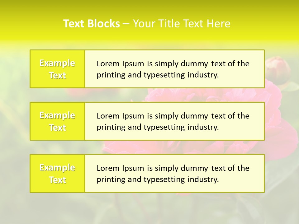 Arrangement Bunch Petal PowerPoint Template