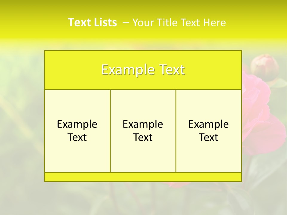Arrangement Bunch Petal PowerPoint Template