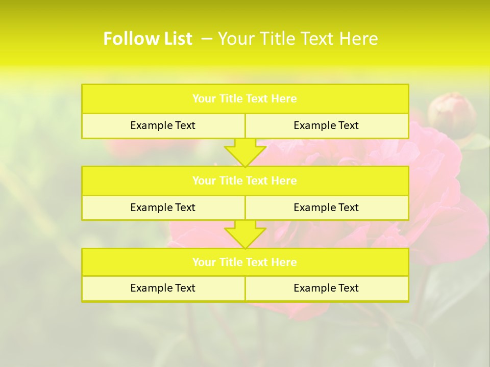 Arrangement Bunch Petal PowerPoint Template