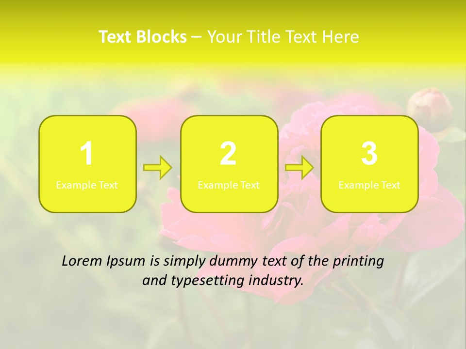Arrangement Bunch Petal PowerPoint Template