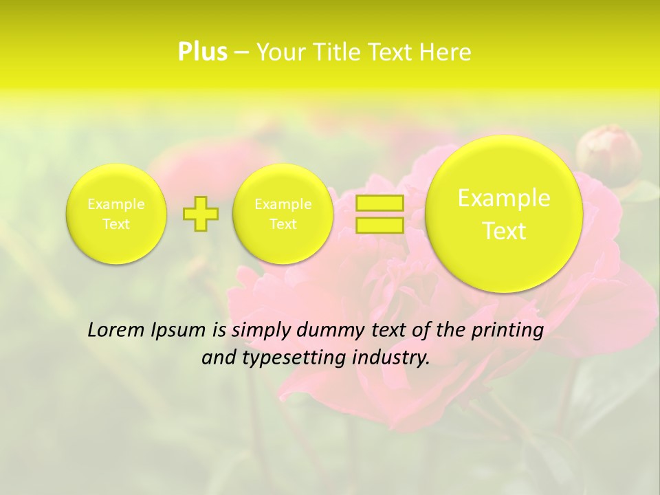 Arrangement Bunch Petal PowerPoint Template
