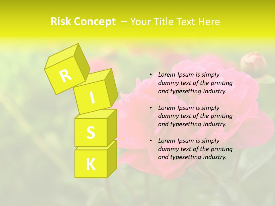 Arrangement Bunch Petal PowerPoint Template