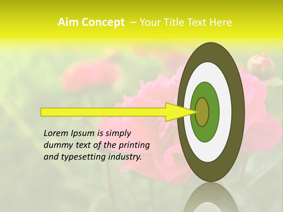 Arrangement Bunch Petal PowerPoint Template