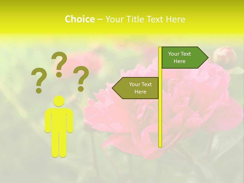 Arrangement Bunch Petal PowerPoint Template