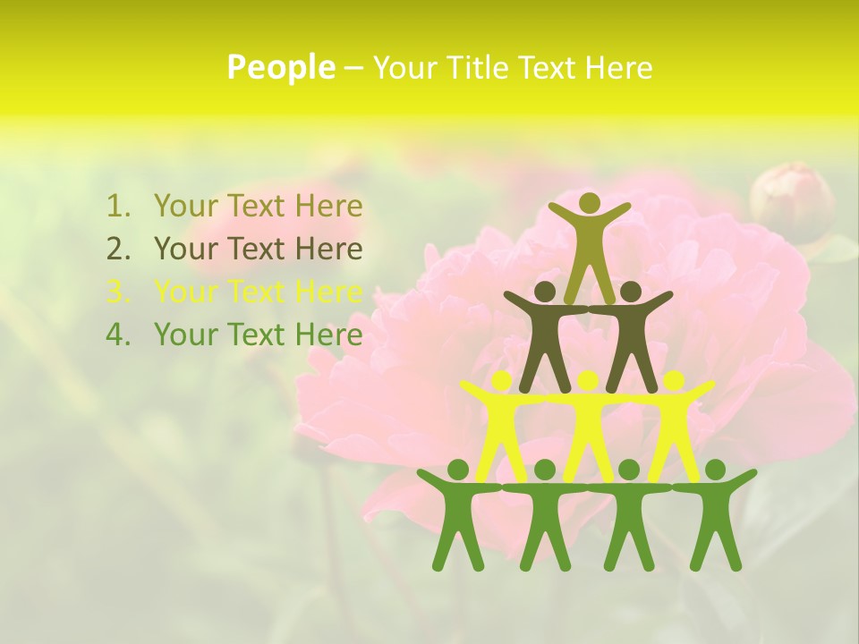 Arrangement Bunch Petal PowerPoint Template