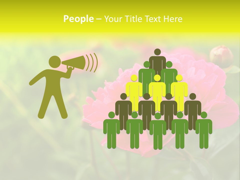 Arrangement Bunch Petal PowerPoint Template