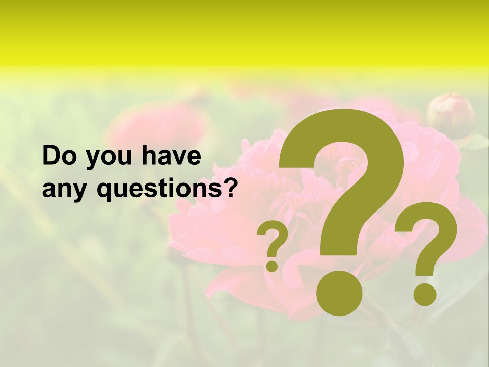 Arrangement Bunch Petal PowerPoint Template