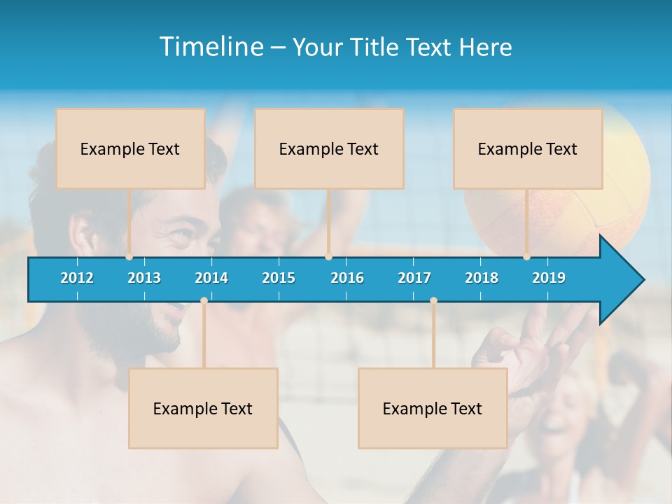 People Group Cheering PowerPoint Template