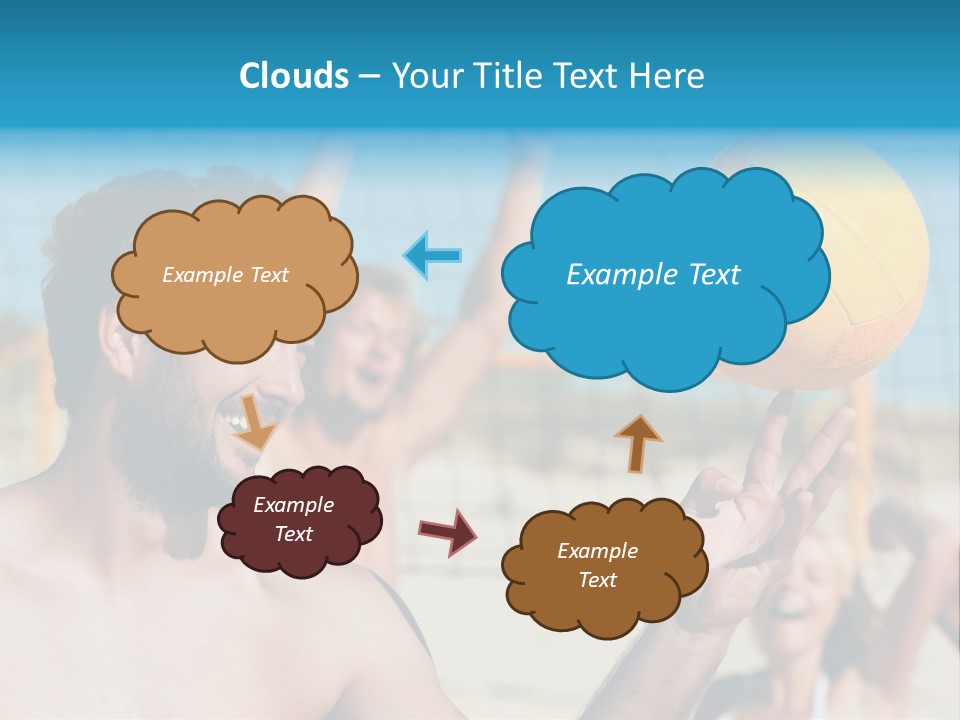 People Group Cheering PowerPoint Template