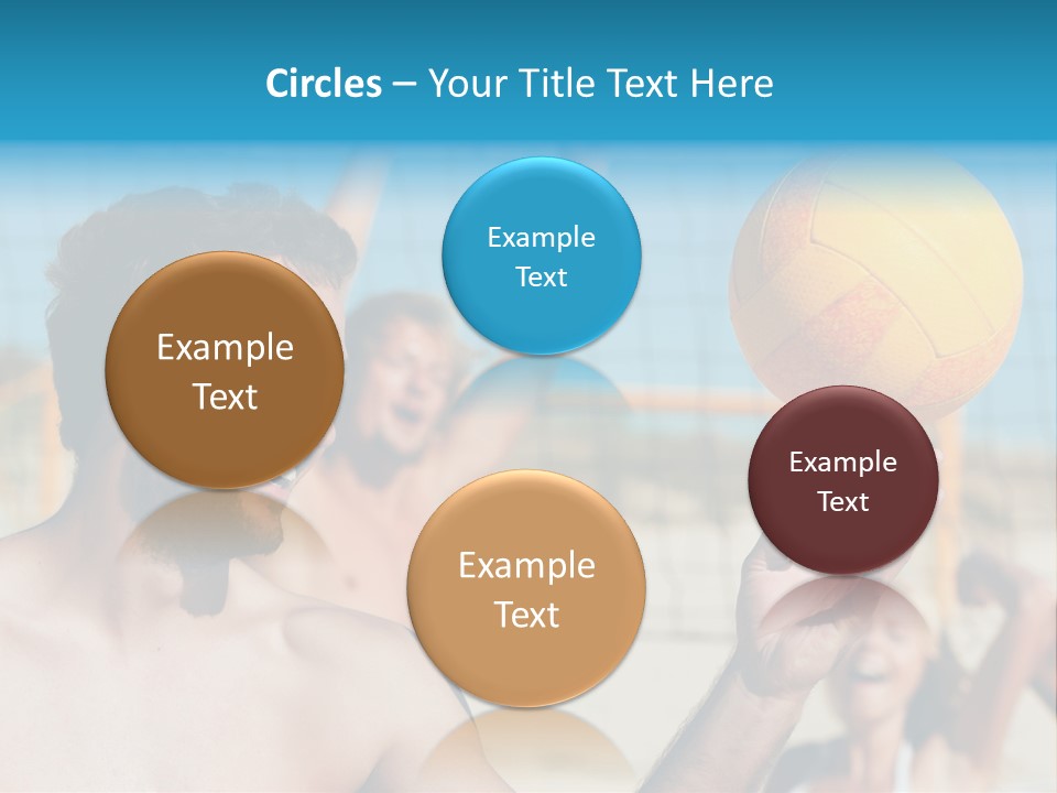 People Group Cheering PowerPoint Template