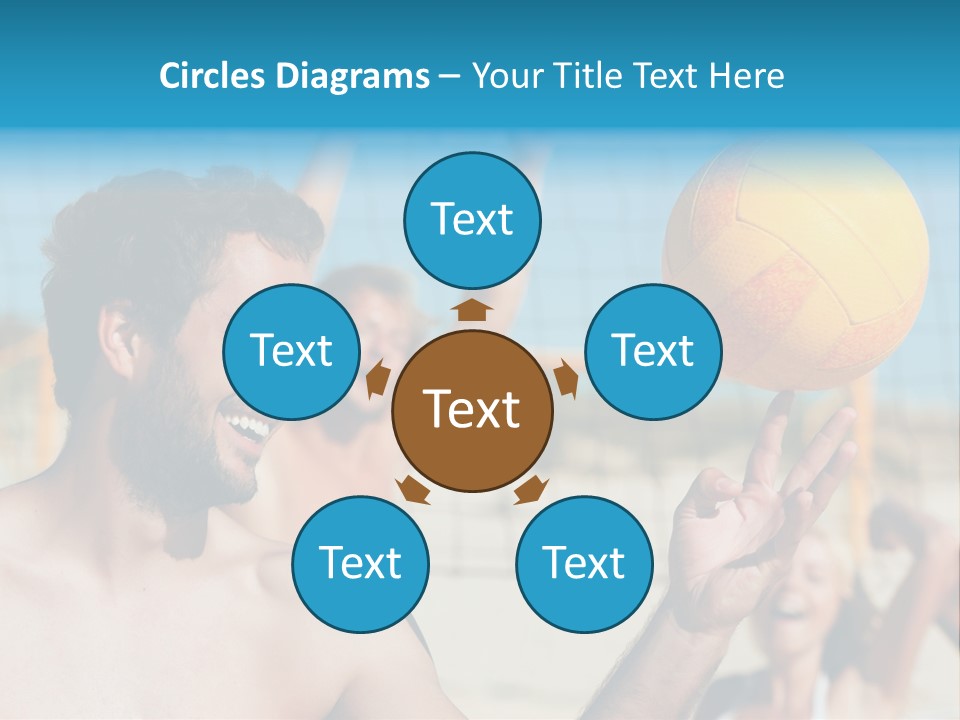 People Group Cheering PowerPoint Template