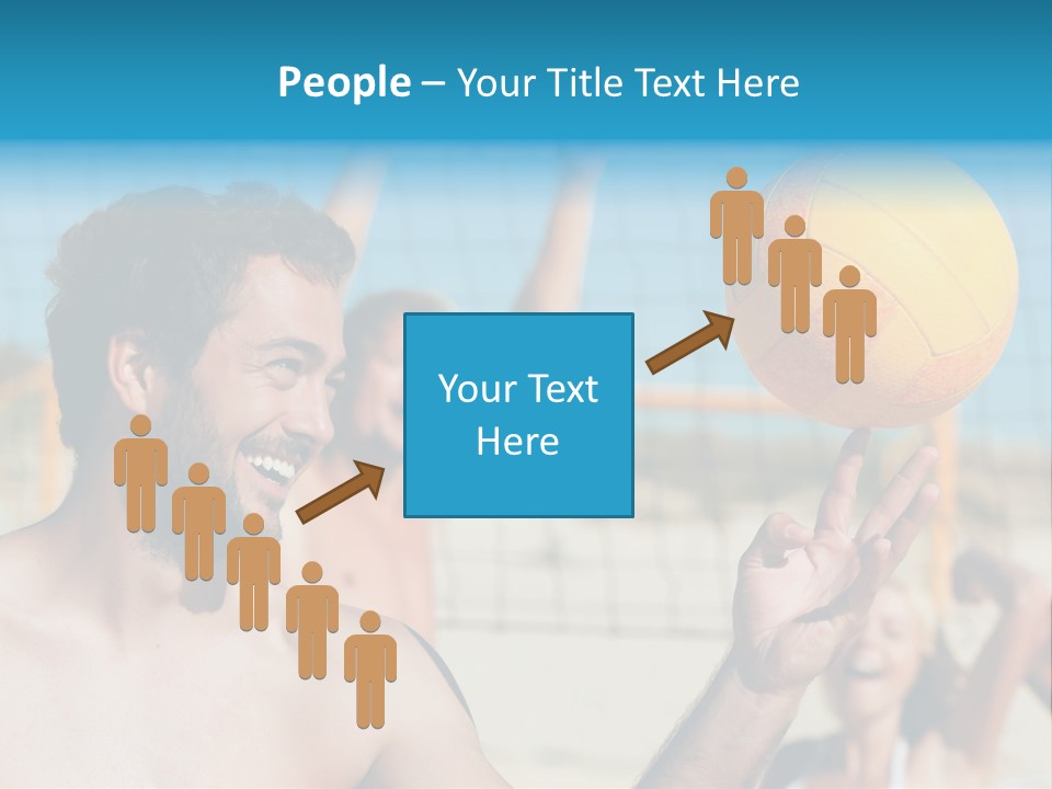 People Group Cheering PowerPoint Template