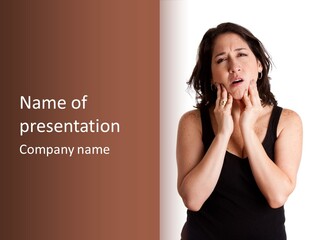 Latina Woman Girl PowerPoint Template