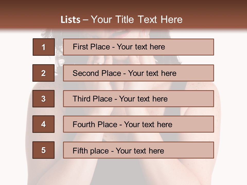 Latina Woman Girl PowerPoint Template