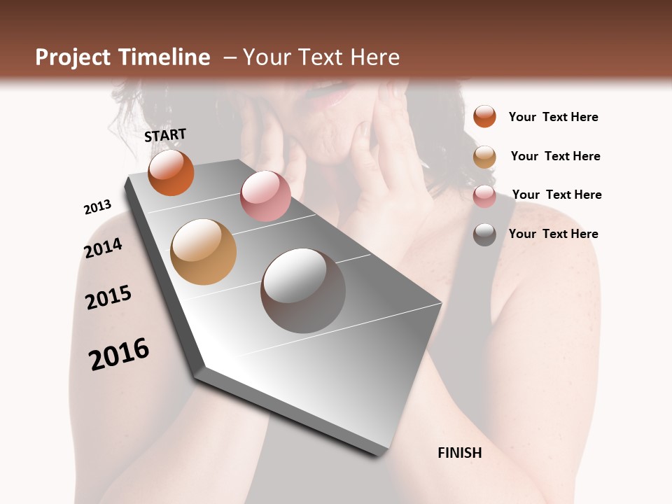 Latina Woman Girl PowerPoint Template