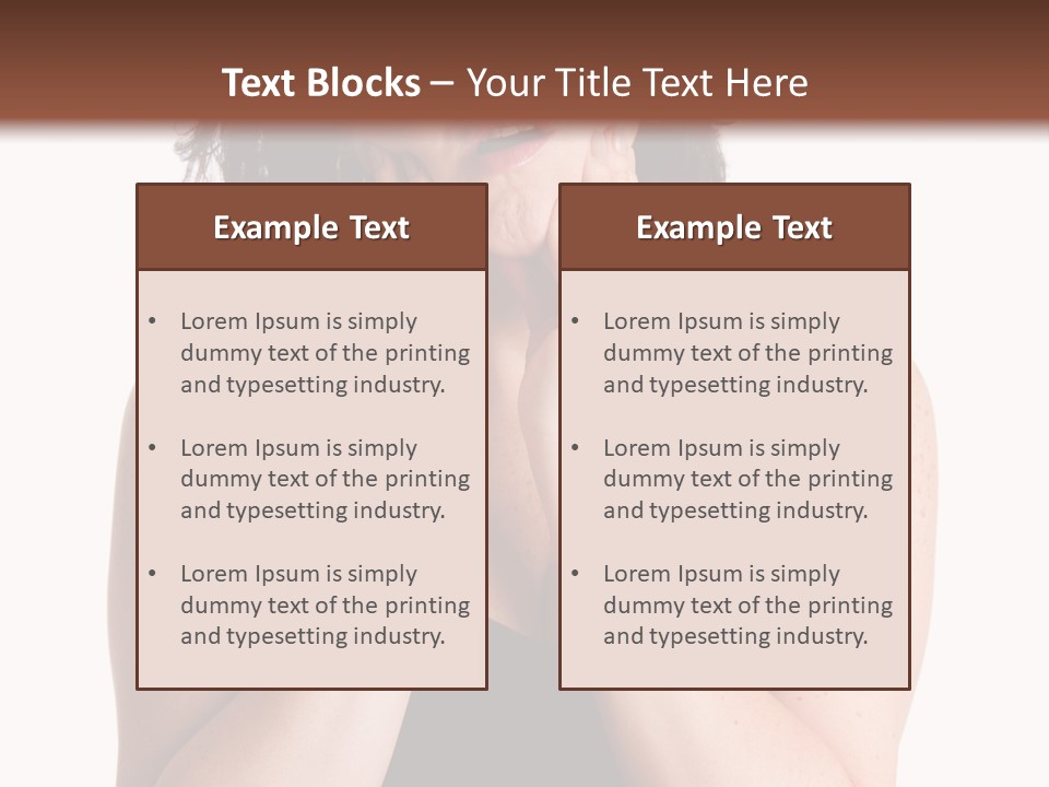 Latina Woman Girl PowerPoint Template