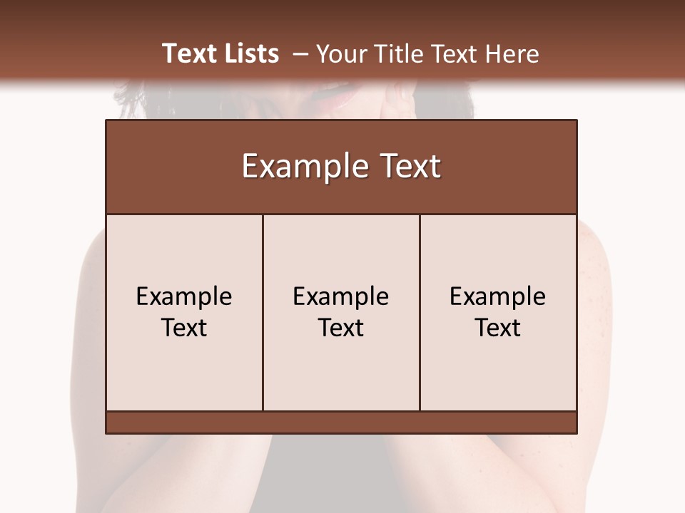 Latina Woman Girl PowerPoint Template