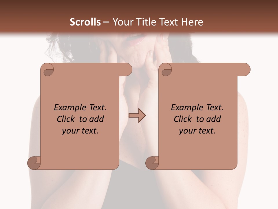 Latina Woman Girl PowerPoint Template