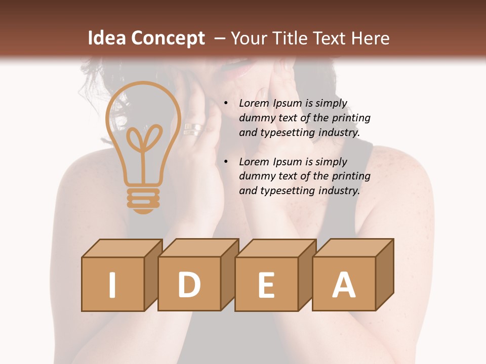 Latina Woman Girl PowerPoint Template