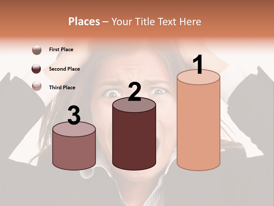 Girl Feeling Desperate PowerPoint Template