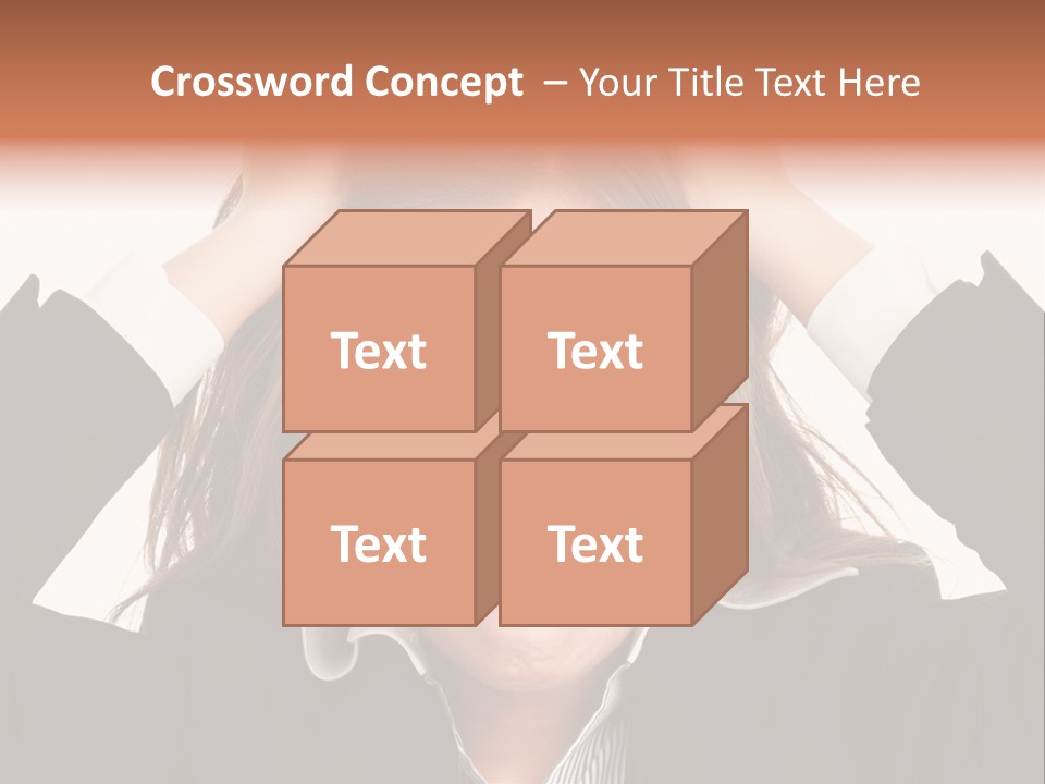 Girl Feeling Desperate PowerPoint Template