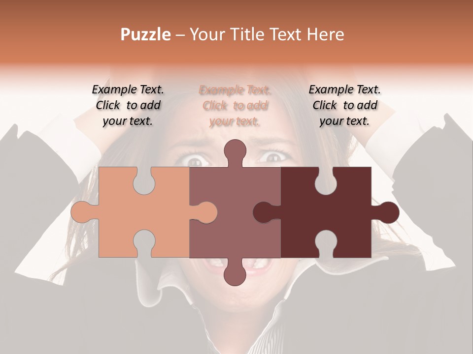 Girl Feeling Desperate PowerPoint Template