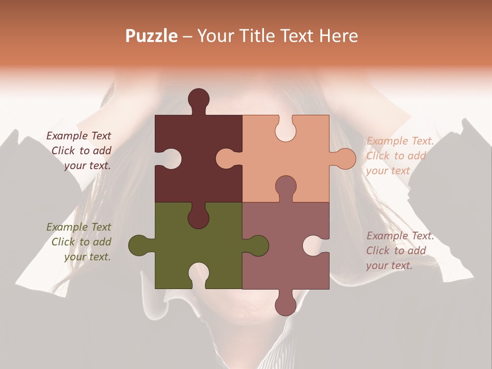 Girl Feeling Desperate PowerPoint Template