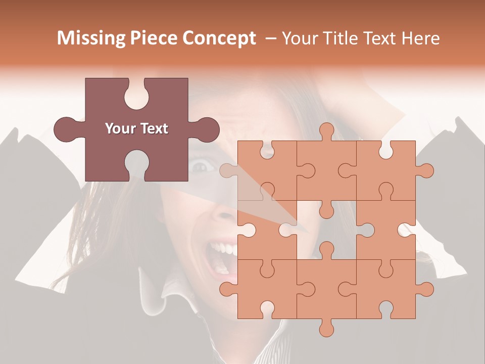 Girl Feeling Desperate PowerPoint Template