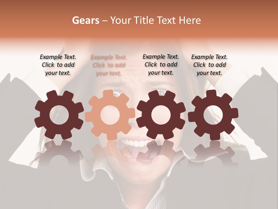 Girl Feeling Desperate PowerPoint Template