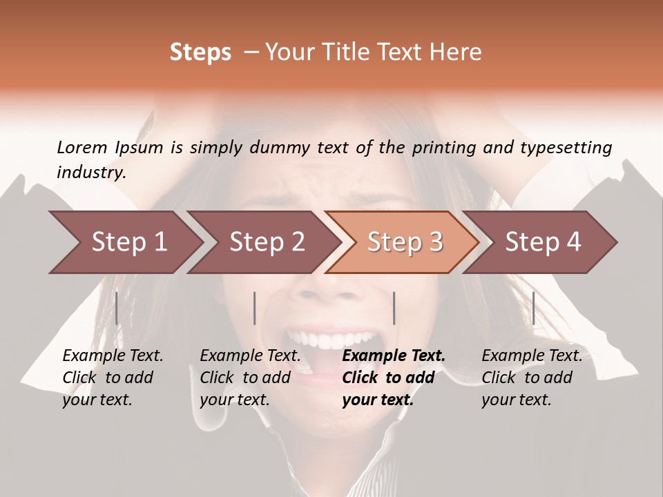 Girl Feeling Desperate PowerPoint Template