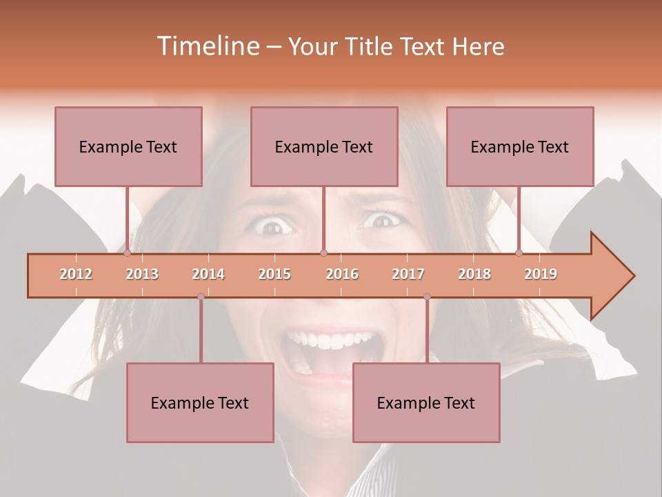 Girl Feeling Desperate PowerPoint Template