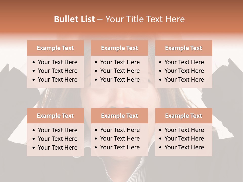 Girl Feeling Desperate PowerPoint Template