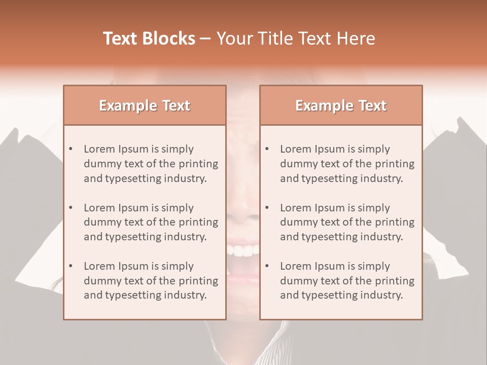 Girl Feeling Desperate PowerPoint Template