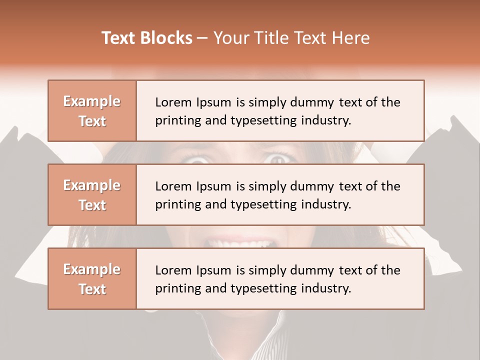 Girl Feeling Desperate PowerPoint Template