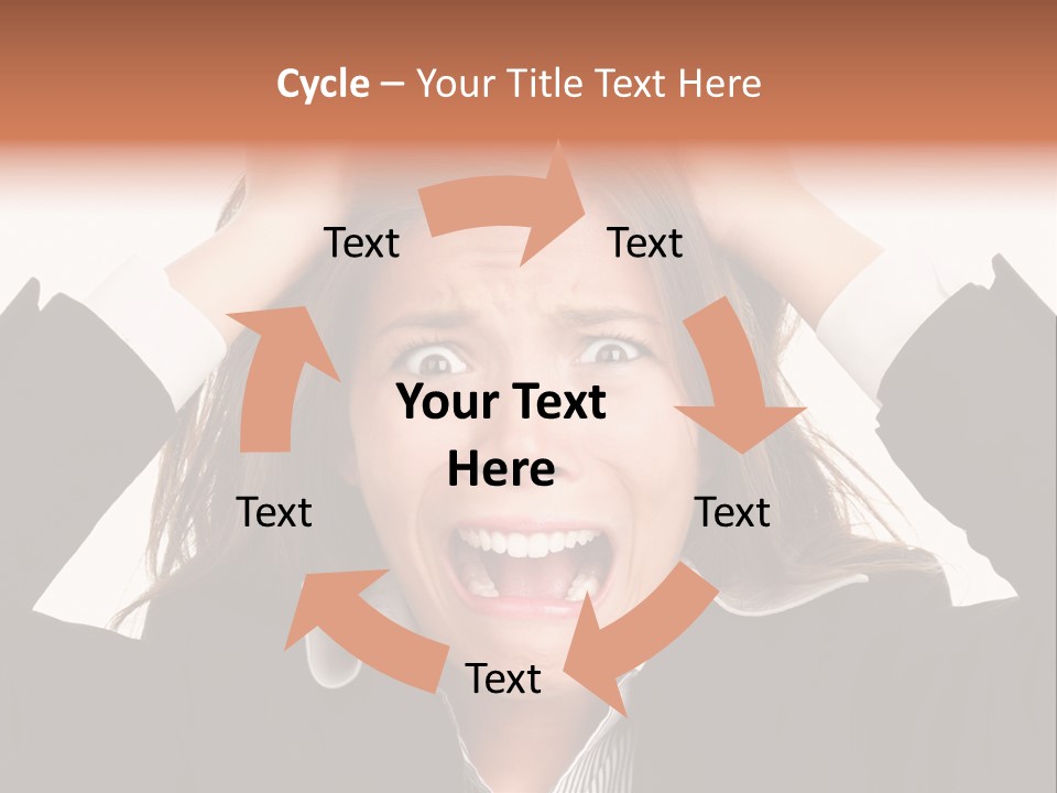 Girl Feeling Desperate PowerPoint Template