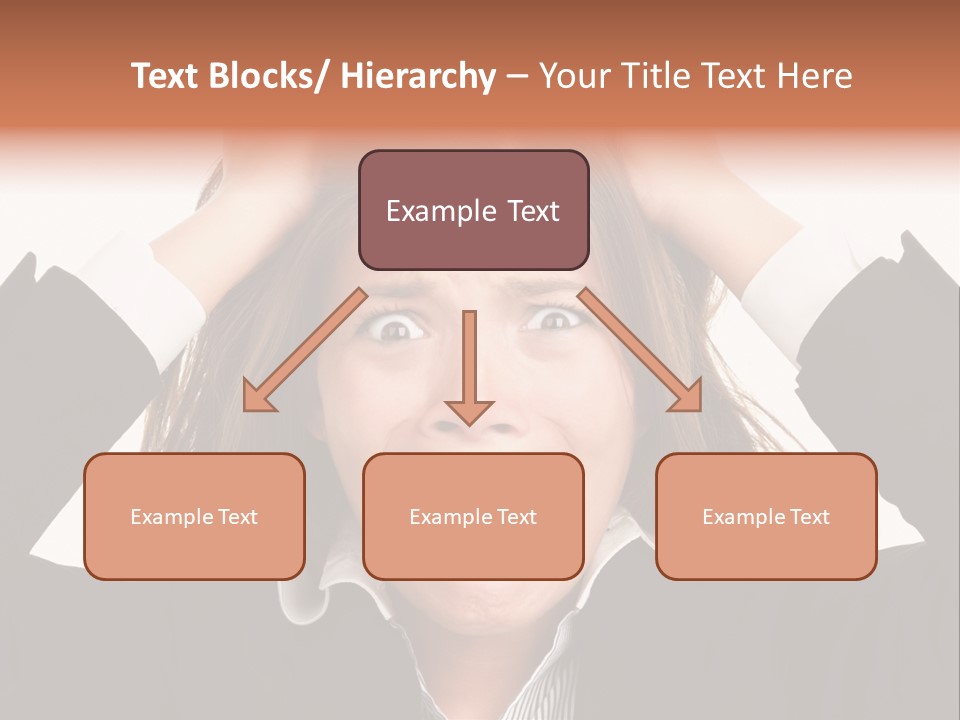 Girl Feeling Desperate PowerPoint Template