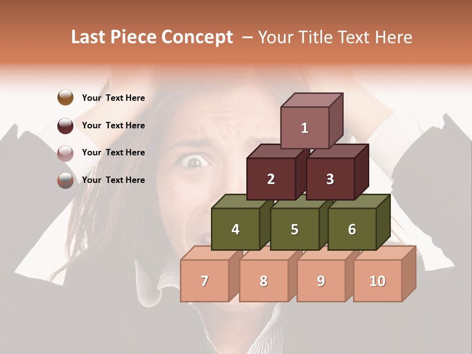 Girl Feeling Desperate PowerPoint Template