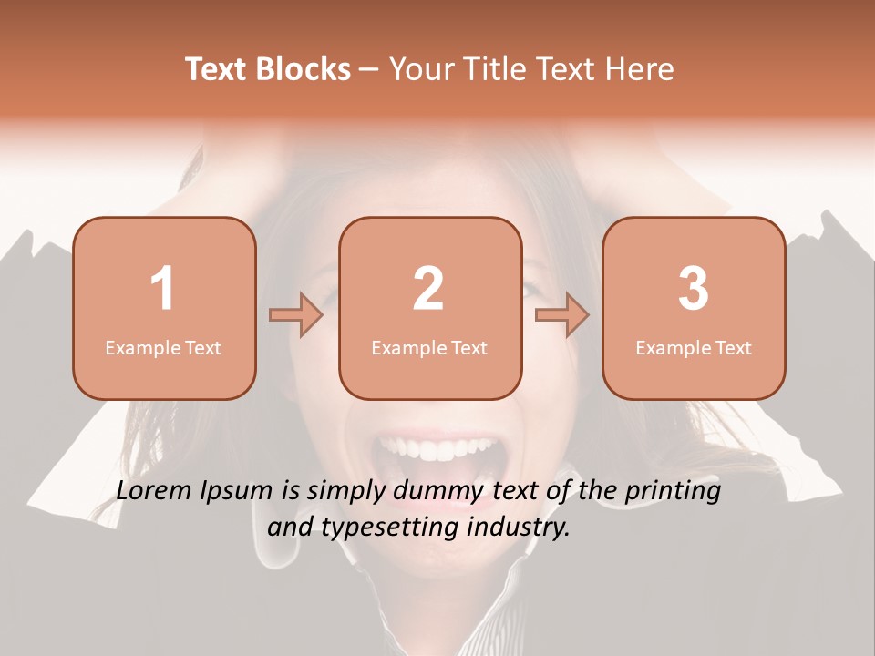 Girl Feeling Desperate PowerPoint Template