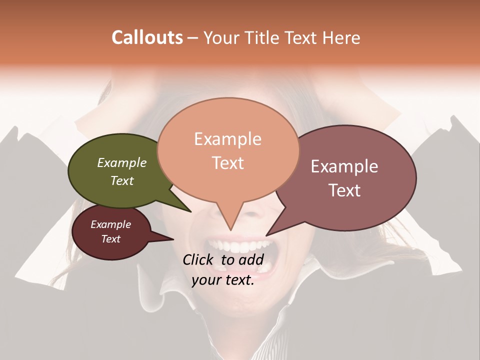 Girl Feeling Desperate PowerPoint Template