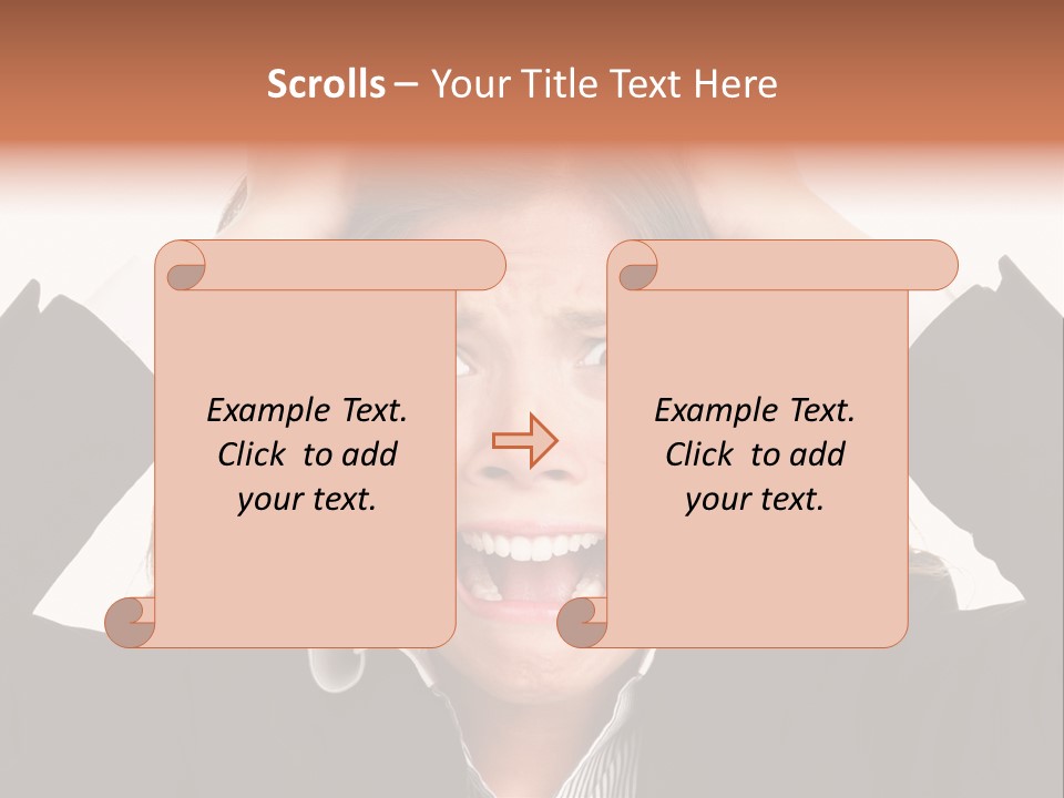 Girl Feeling Desperate PowerPoint Template