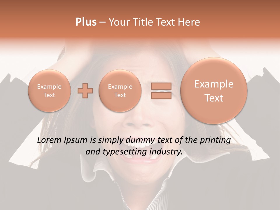 Girl Feeling Desperate PowerPoint Template