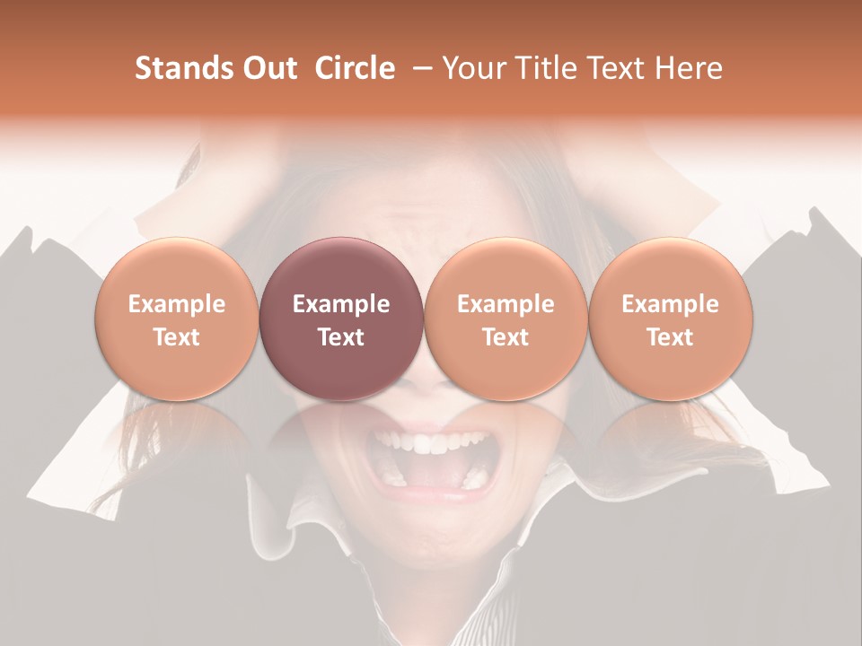 Girl Feeling Desperate PowerPoint Template