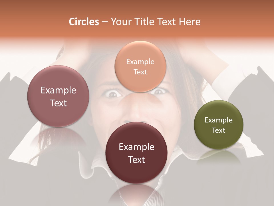 Girl Feeling Desperate PowerPoint Template