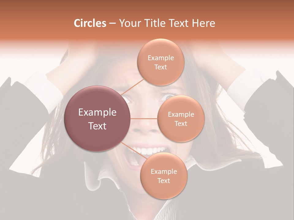 Girl Feeling Desperate PowerPoint Template