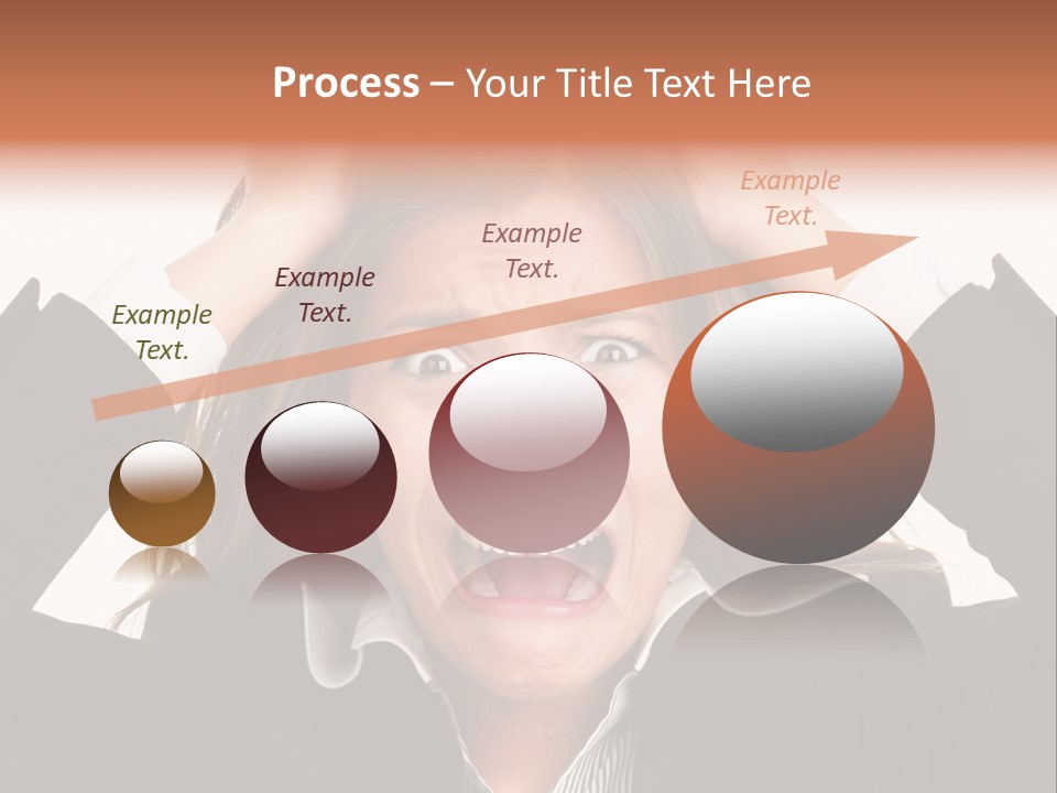 Girl Feeling Desperate PowerPoint Template