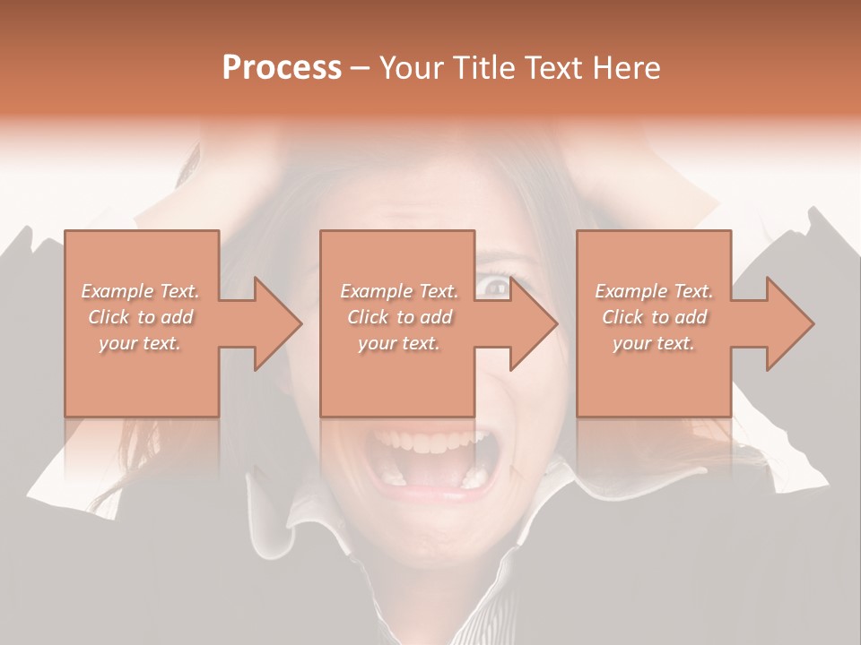 Girl Feeling Desperate PowerPoint Template