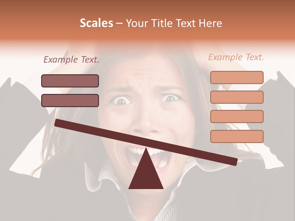 Girl Feeling Desperate PowerPoint Template